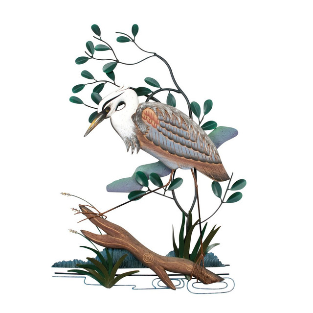 Blue Heron Bay Metal Wall Art