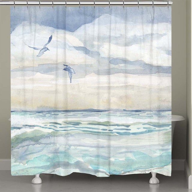 Calm Currents Shower Curtain