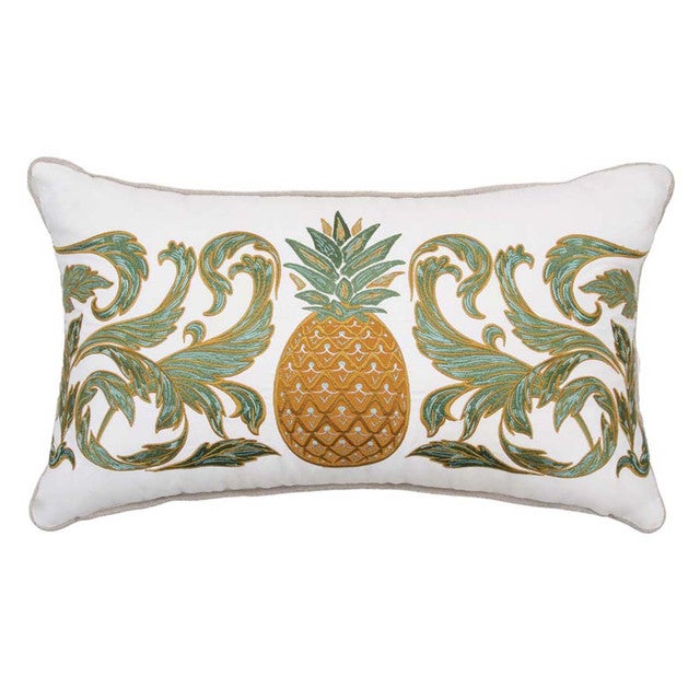 Botanical Pineapple Indoor/Outdoor Lumbar Pillow