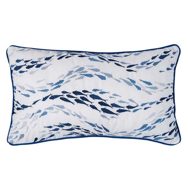 Shoal Patrol Indoor/Outdoor Lumbar Pillow