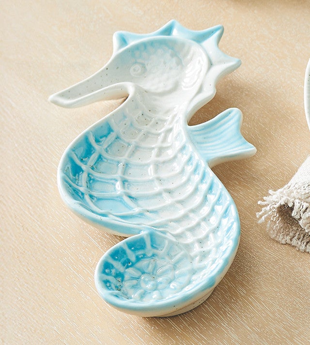 Tidal Treasures Seahorse Plate