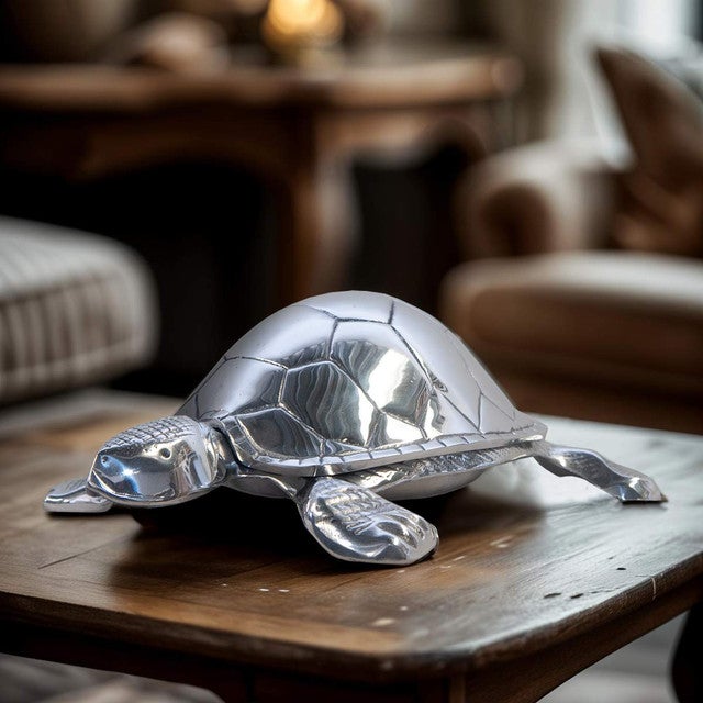 Pewter Turtle Serving Dish