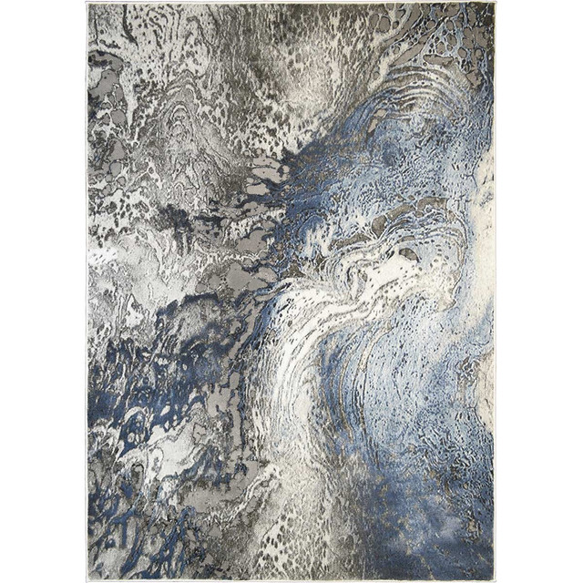Blue Splash Rug - 5 x 7