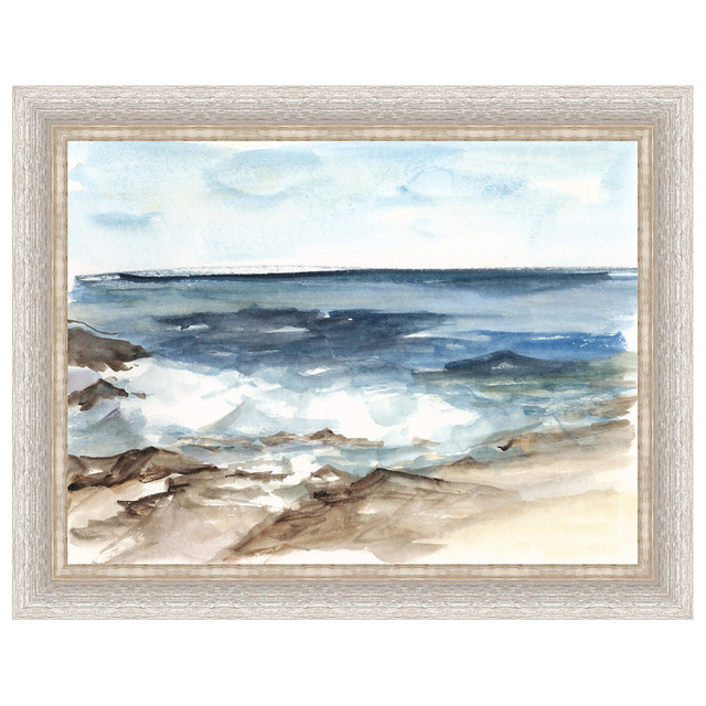 Coastal Watercolor V Framed Print