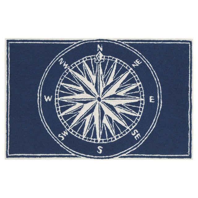 Frontporch Compass Navy Rug Collection