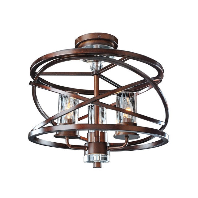 Eternity 3 Light Semi Flush Fixture