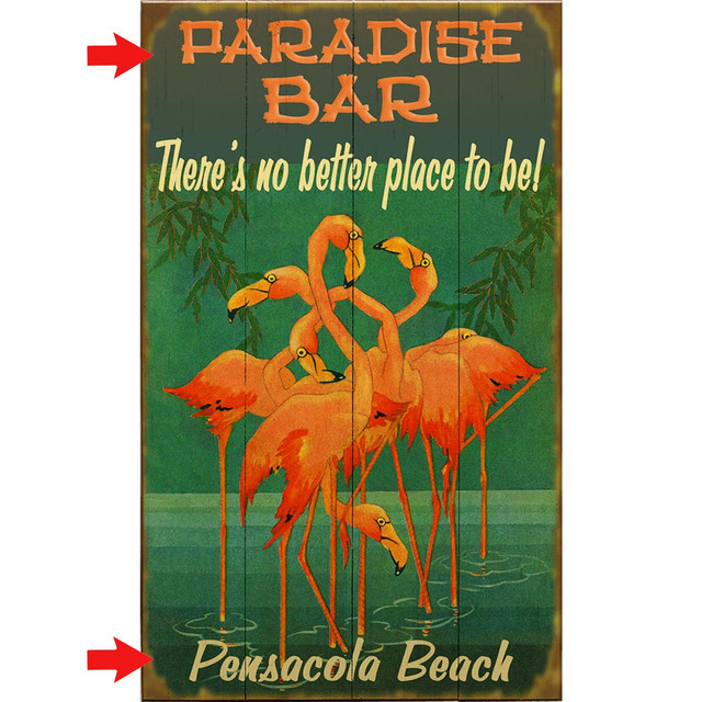 Flamingos Personalized Sign - 14 x 24