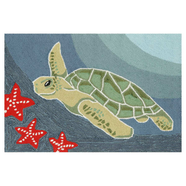 Sea Turtle Rug - 1 x 2 - OUT OF STOCK UNTIL 11/12/2025