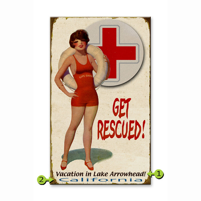 Get Rescued Personalized Sign - 14 x 24