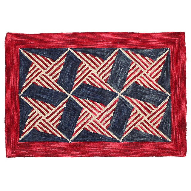 Glory Hooked Wool Rug - 2 x 3