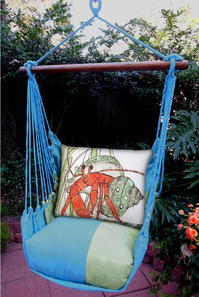 Hermit Crab Meadow Mist Stripe Swing Set