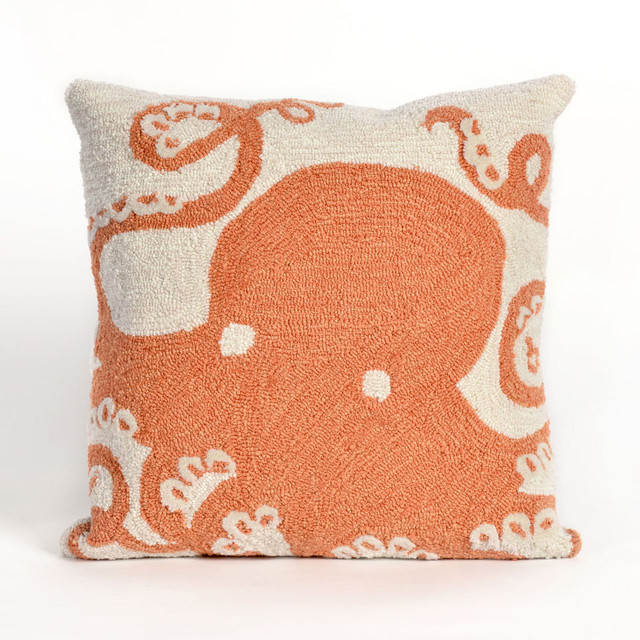 Octopus Coral Indoor/Outdoor Pillow