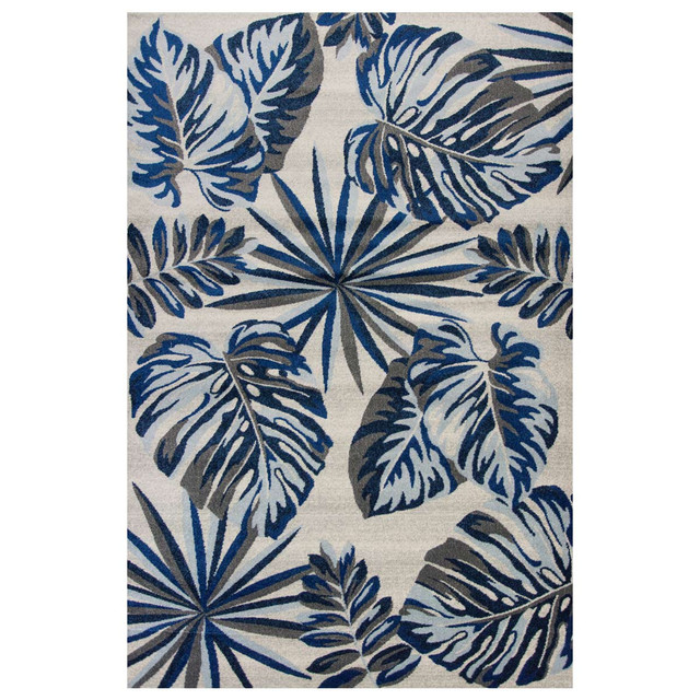 Palm Reef Blue Rug - 3 x 5
