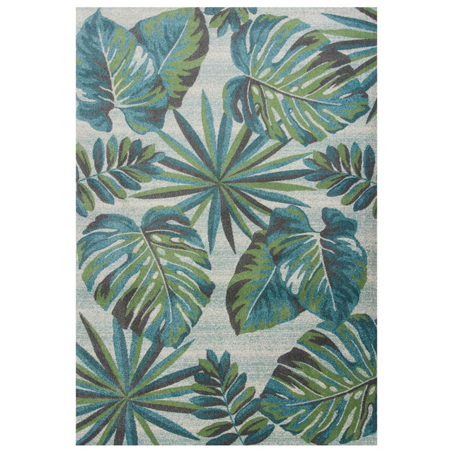 Palm Reef Green Rug - 3 x 5