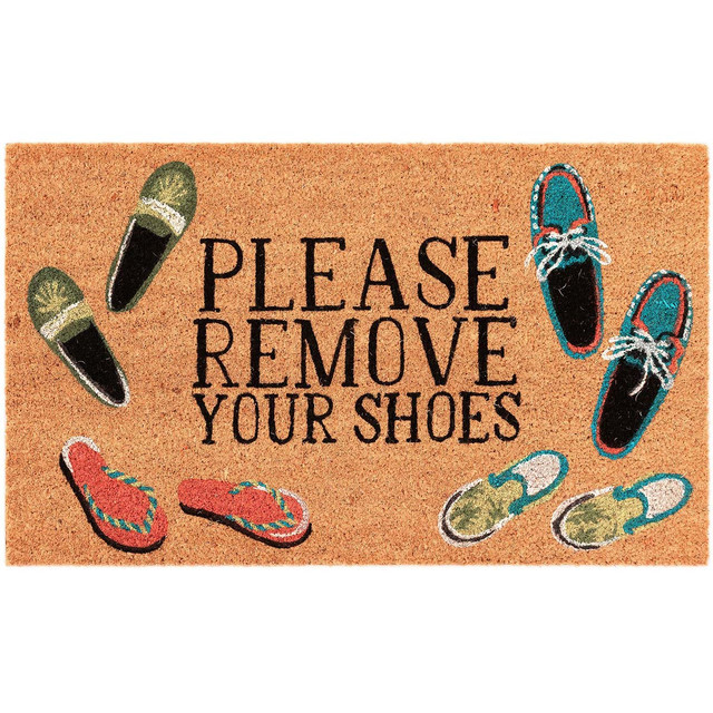 Remove Shoes Coir Mat - 1 x 2