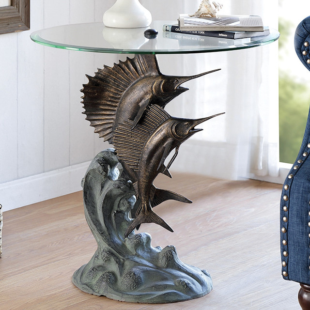 Sailfish & Marlin Dance End Table