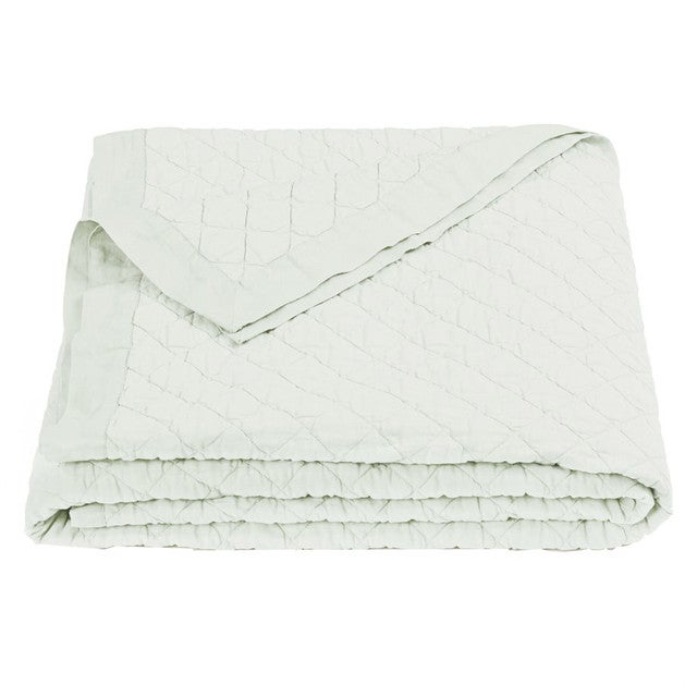 Sea Foam Linen Quilt - Full/Queen