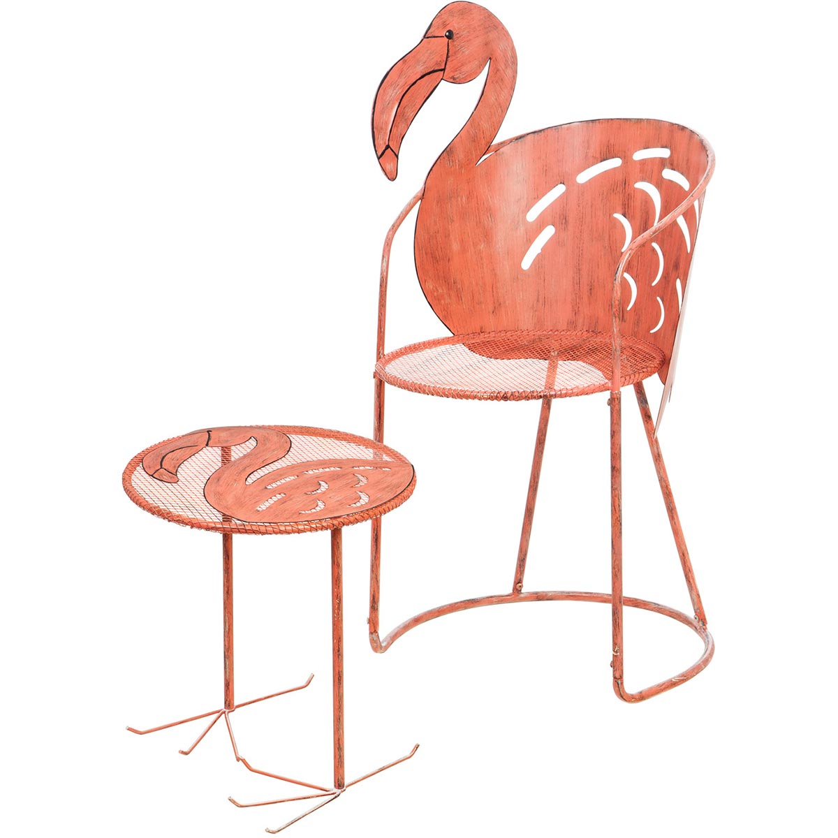 Flamingo Chair Side Table Set Bella Coastal Decor
