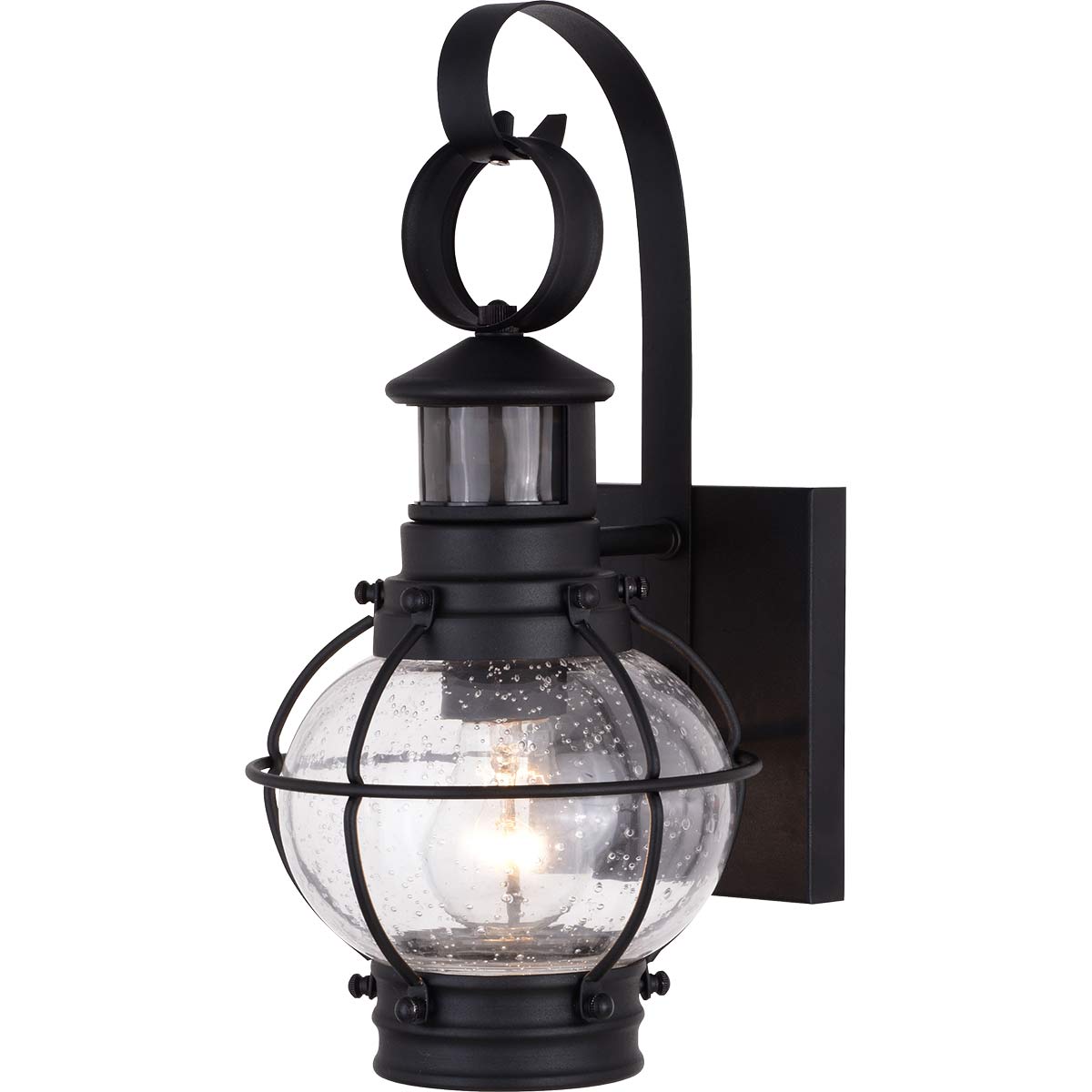 Victoria Harbor Outdoor Wall Light with Motion Sensor | Bella Coastal Decor, image size:1200x1200